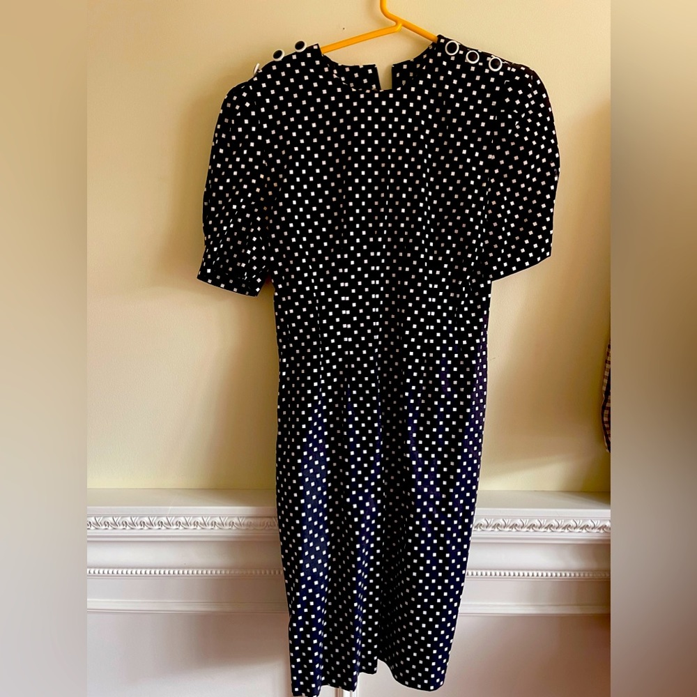 Women’s Black Cotton short sleeve Dress
